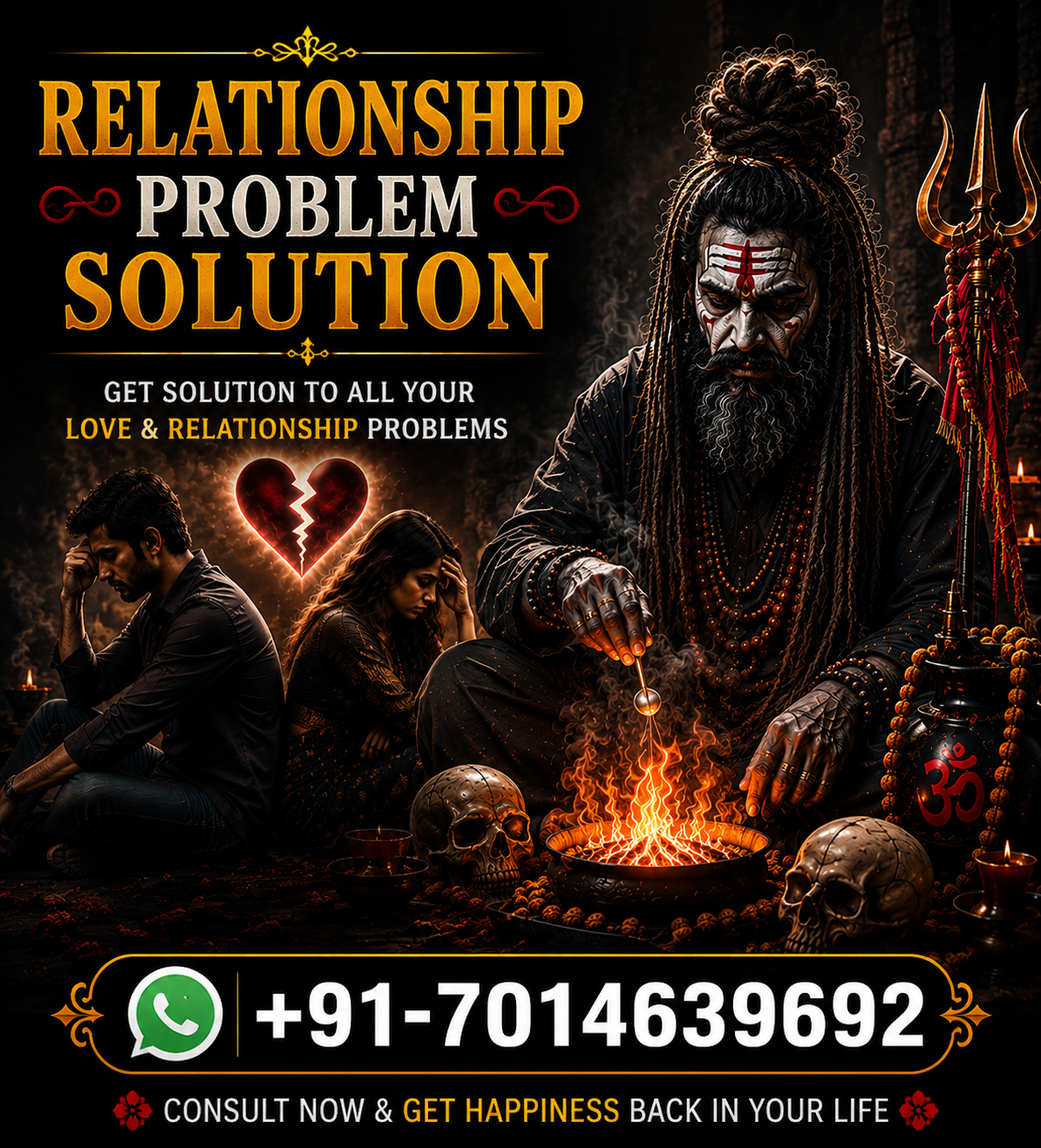 World Famous Aghori Baba Nath +91-7014639692