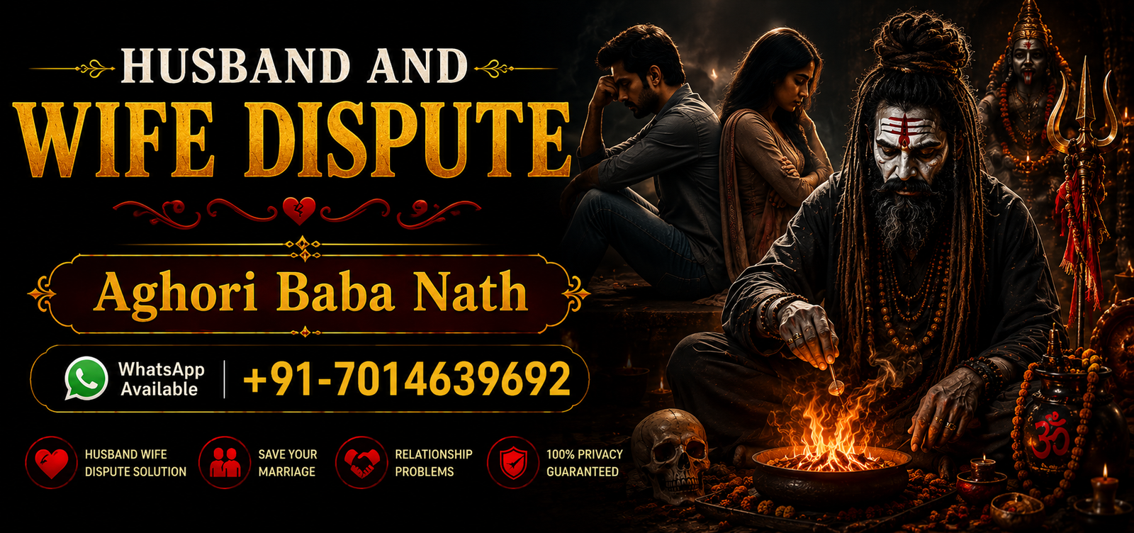 World Famous Aghori Baba Nath +91-7014639692